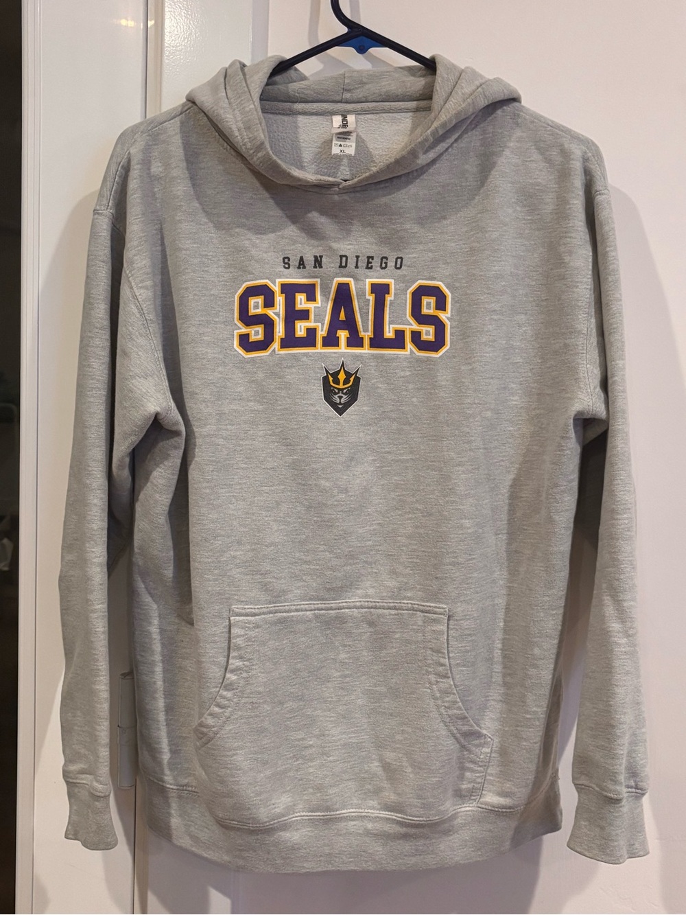 San Diego Seals Gray Hooded Sweatshirt
